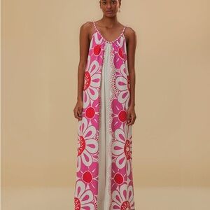 Farm Rio Off White Maia Jumpsuit